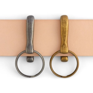 Agatatoare chei pentru curea, antichizata, Tandy Leather SUA - Img 3