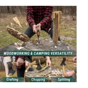 AX3 Topor de despicat / universal Woodcraft Bushcraft, BeaverCraft - Img 3