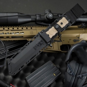 Baioneta tactica SOG BAR15T Tanto Bayonet FDE, otel AUS-8, lama 180 mm - Img 11