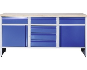 Banc de lucru industrial 1770 mm cu 2 usi si 6 sertare