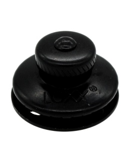Buton superior cap mic cromat-negru pentru sisteme de fixare LOXX
