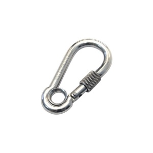 Carabiniera cu piulita de siguranta Nautic Pro 100mm, inox A4 - Img 2