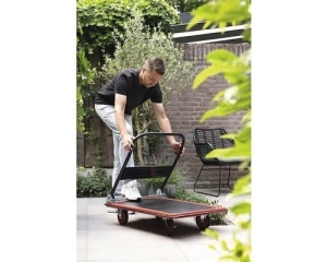 Carucior cu platforma pliabil Cargo Point max. 250kg, H 860mm, din otel - Img 3