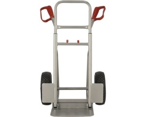 Carucior transport cu platforma compact Cargo Point max. 200kg, H 1050mm, din otel zincat - Img 6