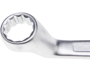 Cheie inelară dublă cu cot WGB 21x23 mm, crom-vanadiu - Img 2
