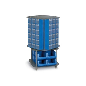 CKD.14 Stand mobil 80 cutii organizare / depozitare piese - Img 2