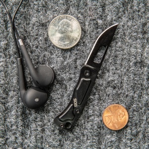 Cutit breloc SOG Centi I CE1002-CP, lama 3Cr13, Slip Joint, maner din otel inoxidabil, Mini EDC Keychain Knife - Img 11