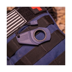 Cutit de salvare SOG Rapid Rescue Midnight Blue, cutter pentru centuri cu spargator de geam si teaca Quick-Deploy - Img 4