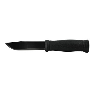 Cutit outdoor/bushcraft Mora 2000 (S) Black Edition cu lama inox 14C28N, acoperire DLC