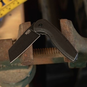 Cutit pliabil SOG Aegis FLK 2.0 Wharncliffe, lama CRYO D2, AT-XR Lock, maner GRN Forest Moss - Img 7