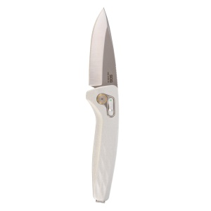 Cutit pliabil SOG One-Zero AU Silver Chrome 15-73-03-57, lama Cryo CPM S35VN, XR Lock, maner din aluminiu, EDC Premium