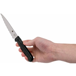 Cutit Utility 114 mm Polypropylene negru, Spyderco - Img 11