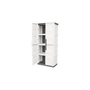 Dulap utilitar plastic 2 usi Steel 700x390x1630 mm, cu 3 polite - Img 3