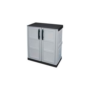 Dulap utilitar plastic 2 usi Steel 700x390x855 mm, cu 1 polita - Img 2