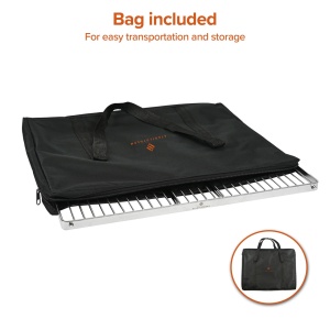 Gratar pliabil pentru foc de tabara Stabilotherm BBQ Grid Large din otel inoxidabil - Img 11