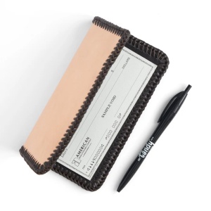 Kit husa din piele pentru carnet de cecuri Tandy Leather SUA - Img 4