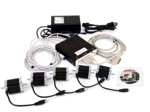 Kit upgrade pachet freza si strung CNC, cu motoare pas cu pas de cuplu mare, Sherline