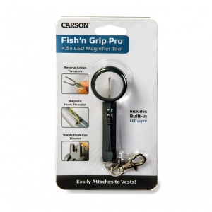Lupa de mana Fish'n Grip Pro putere 4.5x cu pensete, cu LED - Carson - Img 8