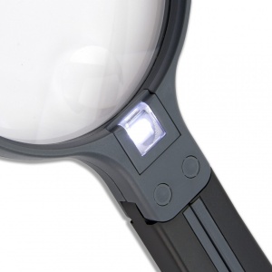 Lupa de mana Split Handle 10 cm cu iluminare led - Carson - Img 3