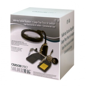 Lupa pentru statie de lipire SolderMag, putere 1.75x cu LED - Carson - Img 8