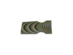 Material compozit pentru maner cutit G10 - 8 mm, SureTouch Coyote Brown Glass/Black Rubber/Olive Green Glass 2/1/2