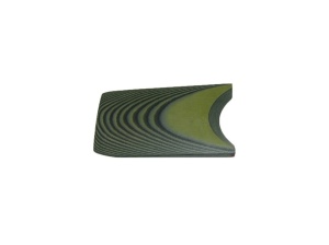 Material compozit pentru maner cutit G10 - 9.5 mm, Black/Olive Green