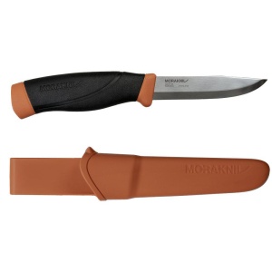 Morakniv Companion HeavyDuty (S) Burnt Orange – Cutit Bushcraft cu Lamă Inox 12C27 - Img 5