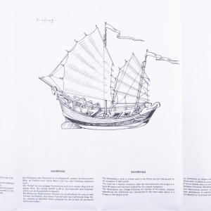 Planuri constructie navomodel, Sampang, Scara 1:60, Lungime: 340mm, Amati Italia - Img 2