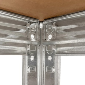 Raft metalic depozitare, 180 x 90 x 40 cm, galvanizat, 5 polite, 175 kg/polita - Img 3