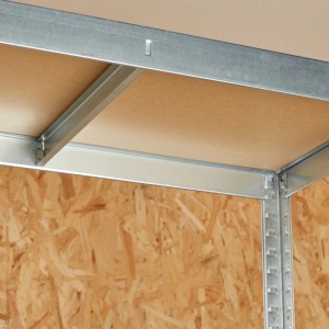 Raft metalic pentru depozitare 180 x 90 x 40 cm, 5 polite, 175 kg/polita, galvanizat - Img 3