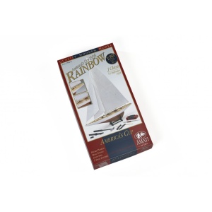 RAINBOW - J Class Yacht - 1934 - US Defender, Scara 1:80, Navomodel Amati, Set scule incluse - Img 9