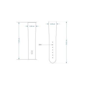 Sabloane taiere pentru curele de ceas din piele 18, 20, 22, 24mm latime - Img 13