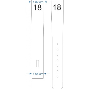 Sabloane taiere pt curele de ceas din piele, forma dreapta 18, 20, 22, 24mm latime - Img 5