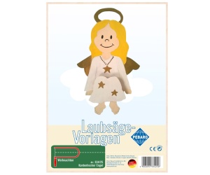Sablon din lemn, "Inger sezand", pentru traforaj, dimensiunea A4, Pebaro