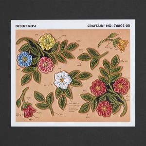Sablon pielarie "Trandafiri" pentru curele - Tandy Leather
