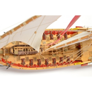 SCIABECCO/XEBEC - Vas cu tunuri 1753, Navomodel Amati, Scara 1:60, Lungime 72cm - Img 6