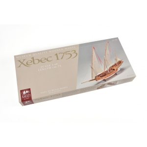 SCIABECCO/XEBEC - Vas cu tunuri 1753, Navomodel Amati, Scara 1:60, Lungime 72cm - Img 3