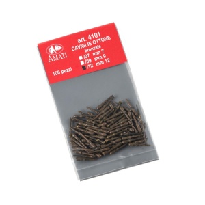 Set 20 cavile din alama, 12mm, Amati - Img 2