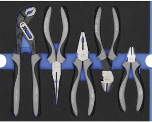 Set clești WGB 268x38x342 mm, inserție pentru sertare, 5 piese