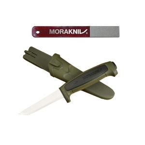 Set Cutit utilitar si diamant ascutire, Morakniv