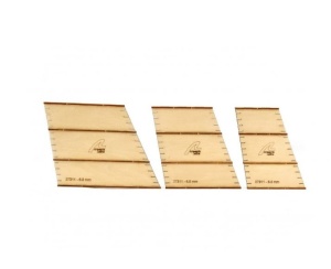 Set de 3 micro sabloane contruire parame 6.5 mm - Artesania Latina