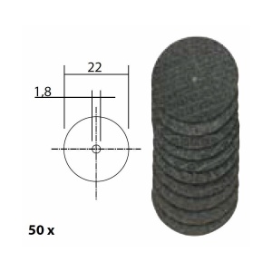 Set discuri debitoare din oxid de aluminiu, 22mm, 50 buc, Proxxon 28809 - Img 5