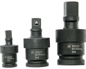 Set intermediare cardanice WGB 1/4" + 3/8" + 1/2", 3 piese, crom-vanadiu