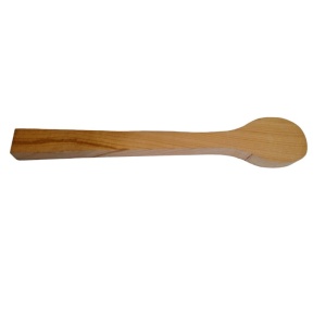 Set lingura subtire si spatula de cioplit din lemn de cires - Img 5