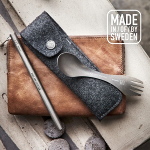 Set pai si spork din titan Spork´n Straw Kit Titanium, LIGHT MY FIRE - Img 3