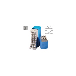 Set poansoane cifre Gravurem -R