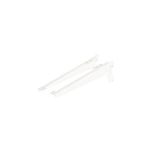 Set suporti raft pe sina Dolle Angle Brackets 280mm, alb, 2 piese