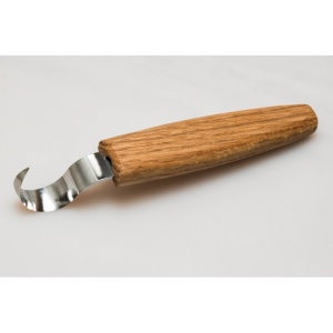 SK1Oak Cutit de cioplit linguri 25mm, cu maner de stejar, BeaverCraft - Img 2