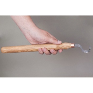 SK2Long Cutit de cioplit linguri 30mm cu maner lung, BeaverCraft - Img 3