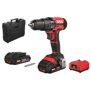 SKIL 3008 HB bormasina cu acumulator, 0-420/1450 rpm, cuplu maxim 50 Nm, 2x Accu, incarcator, geanta  - Img 1